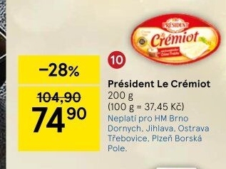 Sýr Le Crémiot Président