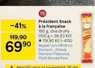 Sýr Snack Président