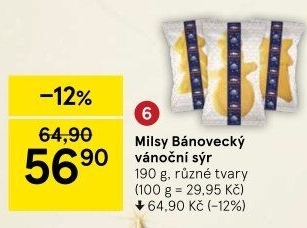 Sýr vánoční bánovecký Milsy