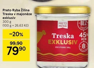 Treska v majonéze exclusive Preto Ryba Žilina