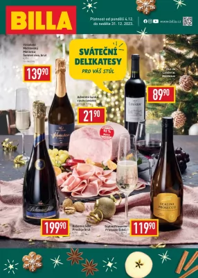 akční leták BILLA 4.12.2023-31.12.2023
