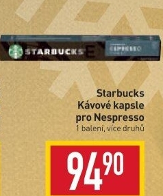 Kapsle Nespresso Starbucks
