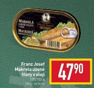 Makrela uzená v oleji Exclusive Franz Josef Kaiser