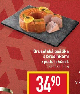 Paštika bruselská s brusinkami