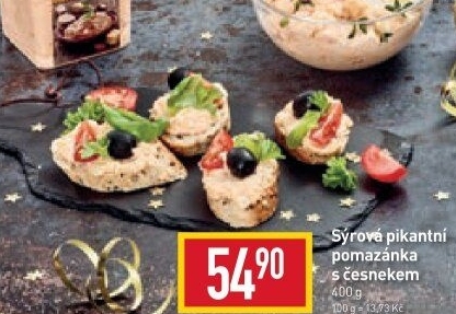 Pikantní sýrová pomazánka s česnekem Varmuža