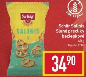 Preclíky Salinis bez lepku Schär