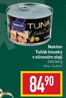 Tuňák kousky v oleji Nekton
