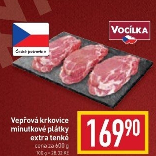 Vepřová krkovice bez kosti Vocílka