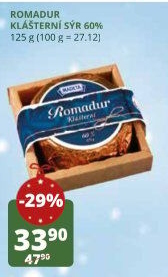 Sýr Romadur Klášterní Madeta
