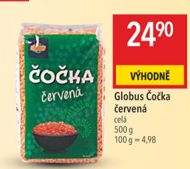 Čočka červená Globus