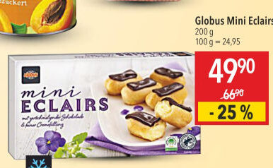 Dezert Eclairs mini Globus