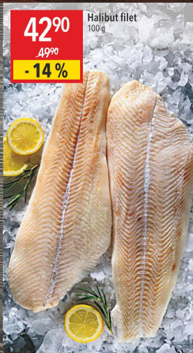 Halibut filety