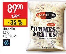 Hranolky mražené Farm Frites