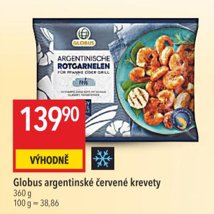 Krevety červené argentinské mražené Globus