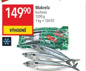 Makrela kuchaná mražená Kimbex