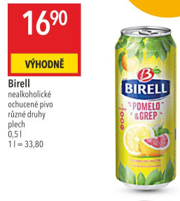 Nealkoholické pivo ochucené Birell