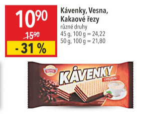 Oplatky Kávenky Sedita