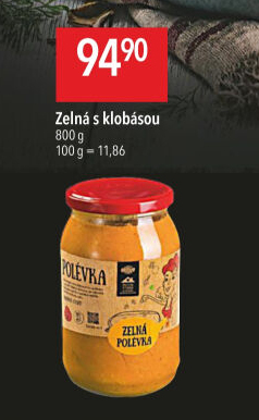 Polévka Zelná s klobásou Globus