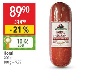 Salám Horal Kostelecké uzeniny