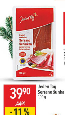 Šunka Serrano Jeden Tag