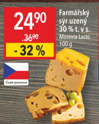 Sýr uzený Farmářský Moravia
