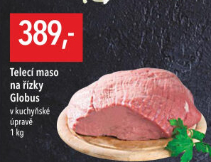 Telecí maso na řízky Globus