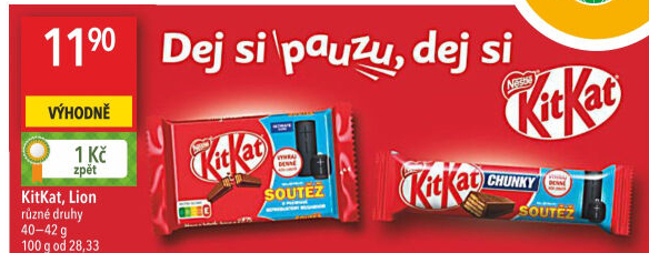 Tyčinka Finger Kit Kat Nestlé