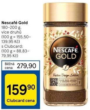 Instantní kávy Nescafé Gold