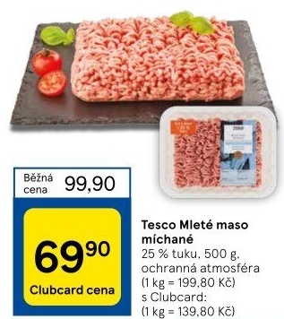 Mleté maso mix Tesco
