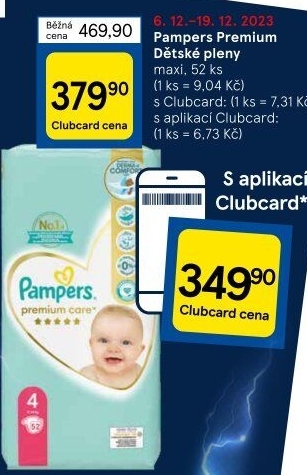 Pleny dětské Pampers Premium Care