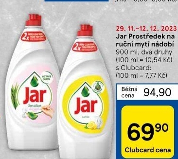 Prostředek na nádobí Jar