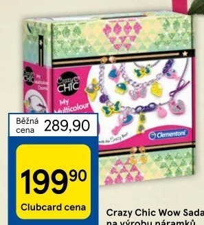 Sada k tvorbě náramků Crazy Chic Clementoni