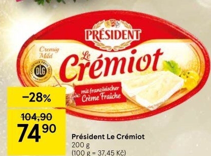 Sýr Le Crémiot Président