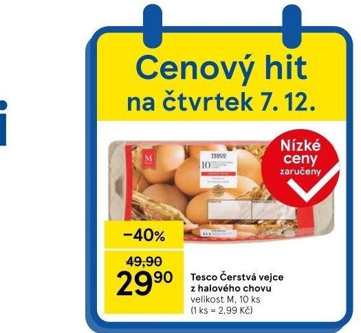 Vejce M Tesco