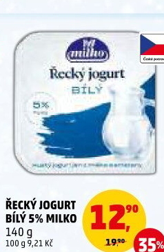 Bílý jogurt řecký 5% Milko