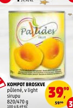 Kompot broskve Pavlides