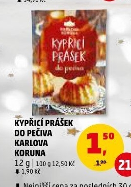 Kypřicí prášek Karlova Koruna