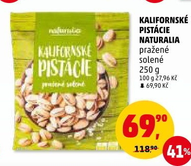 Pražené pistácie kalifornské Naturalia