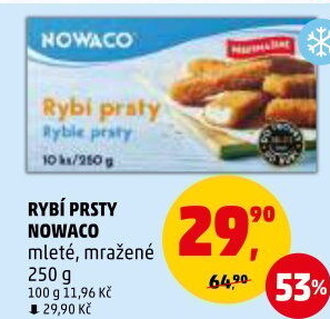 Rybí prsty předsmažené mražené Nowaco