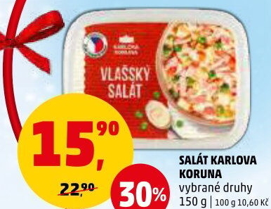 Saláty Karlova Koruna