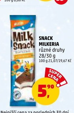 Snack mléčný Milkeria