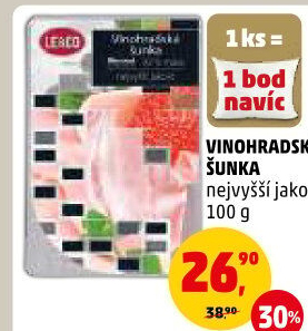 Šunka vinohradská nejvyšší jakosti LE&amp