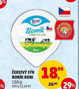 Sýr čerstvý Boník Boni