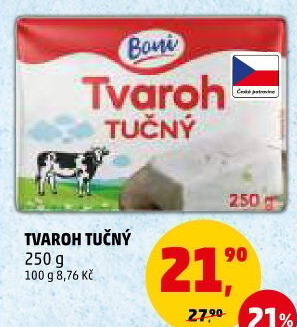 Tvaroh tučný Boni
