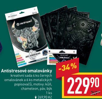 Antistresové omalovánky Centropen