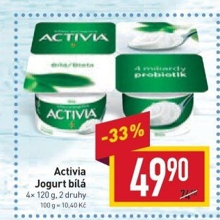 Bílý jogurt Activia Danone