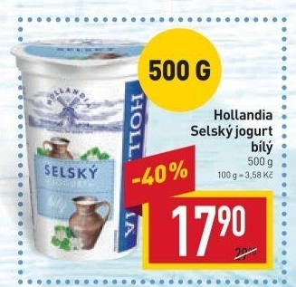 Bílý jogurt selský Hollandia