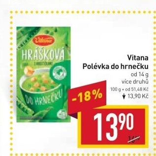 Instantní polévka do hrnečku Vitana