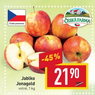 Jablka Jonagold Česká farma