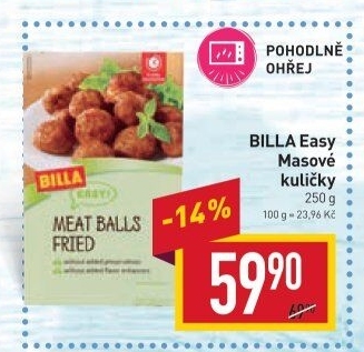 Masové kuličky Easy Billa